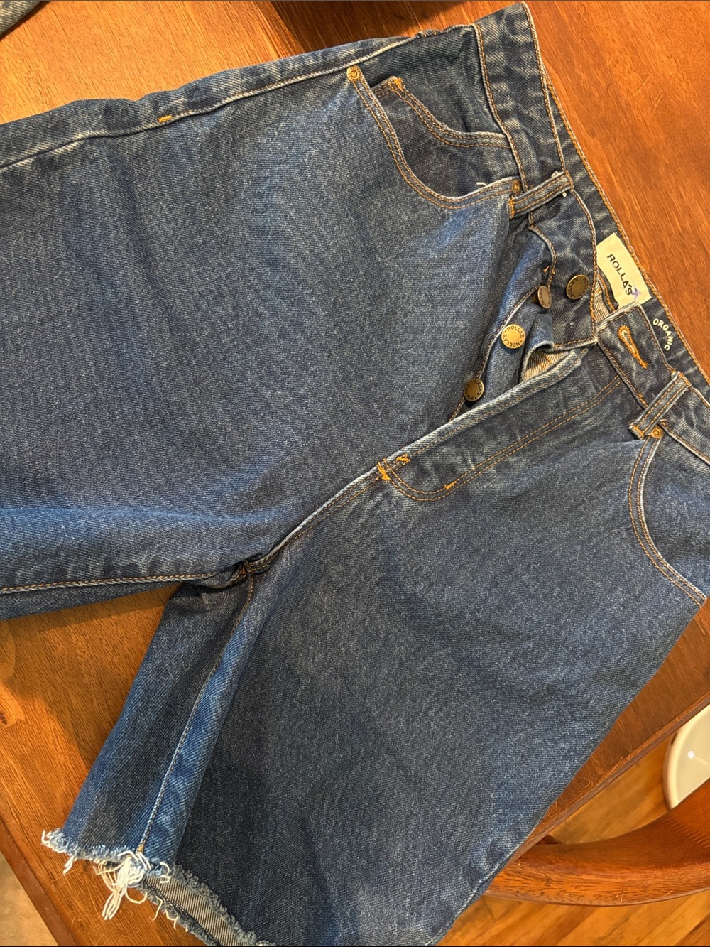 ROLLA'S Dark Blue High-Rise Button-Fly Jeans Sz 26